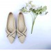 Flat shoes wanita ivory 